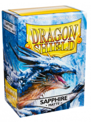 Dragon Shield - Sapphire - Matte Standard Size Sleeves (100 ct)